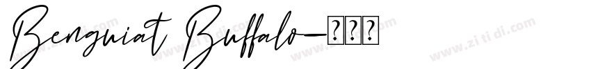 Benguiat Buffalo字体转换